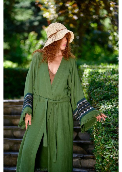 Olive (Zeytin Yeşili) Symbol Nomad Kimono