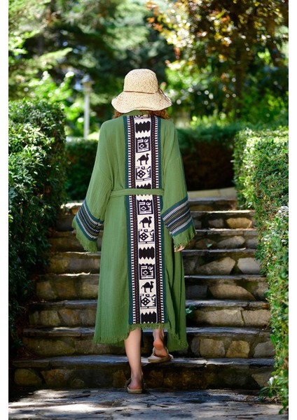 Olive (Zeytin Yeşili) Symbol Nomad Kimono