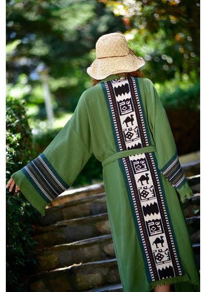 Olive (Zeytin Yeşili) Symbol Nomad Kimono