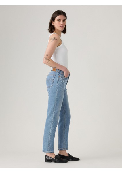 501 Crop Kadın Mavi Jean Kot Denim Pantolon A7739-0028 fiyatları