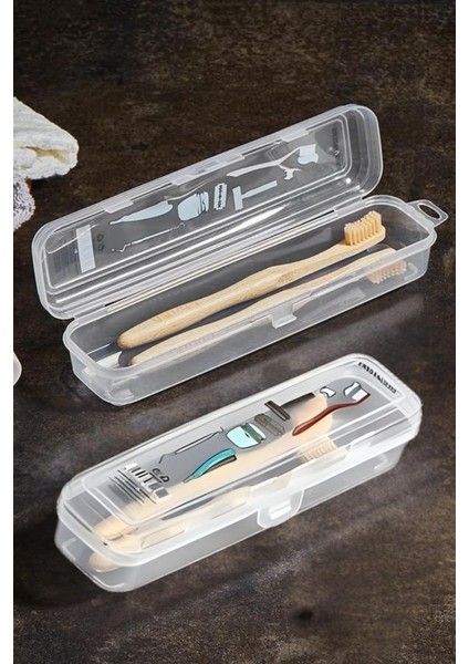 2’li Diş ve Tıraş Bakım Ürünleri Kutu Seti, Fırça Macun Traş Makyaj Aksesuar Seyahat Saklama Kabı indirimleri
