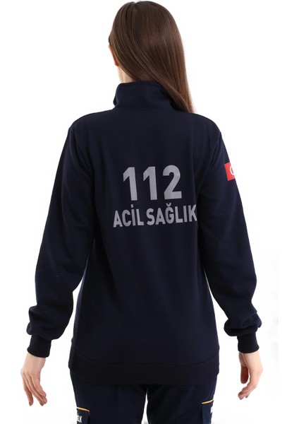 112 Sweatshirt Kışlık Unisex Balıkçı Yaka - Lacivert fiyatları