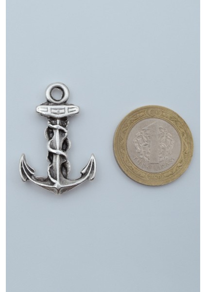 Çapa Gümüş Kaplama Deri İp Kolye fırsatları