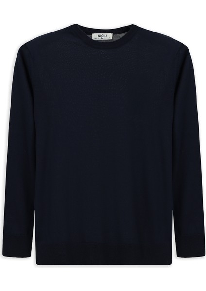 Bisiklet Yaka Regular Fit Yünlü Triko Kazak