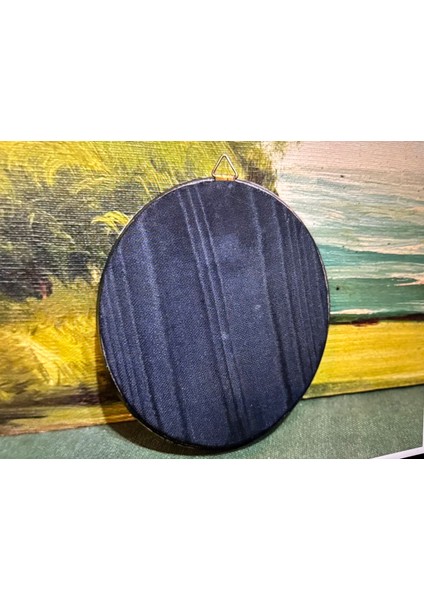 Ahşap Çerçeve Içerisinde El Boyama Resimler 11,5 cm 10 cm Ölçülerinde - 76786