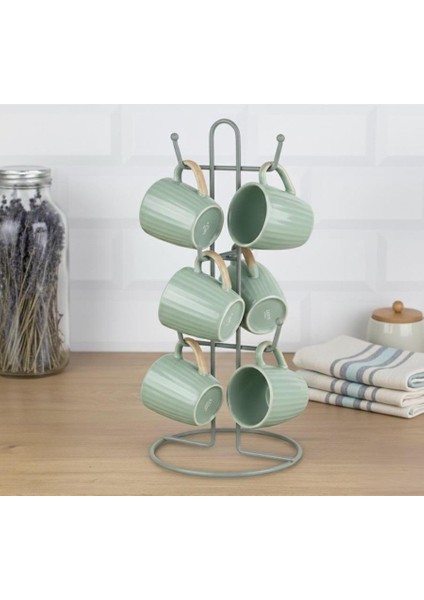 Yeşil Kupa ve Fincan Askılığı