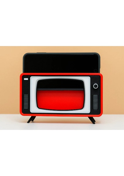 Retro Tv Tasarımlı Telefon Standı modelleri