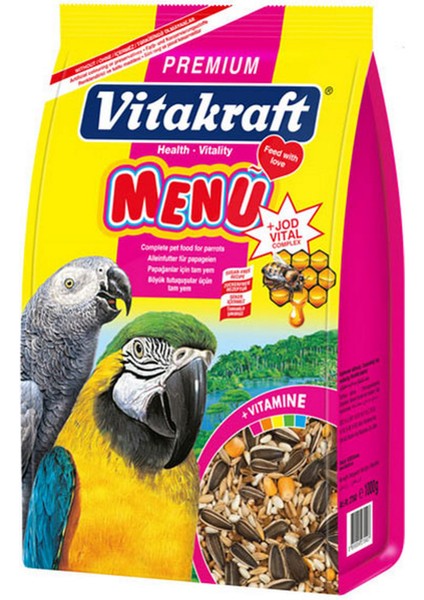 Techmrt Vitakraft Menu Papağan Yemi 1000 gr x 1 Adet