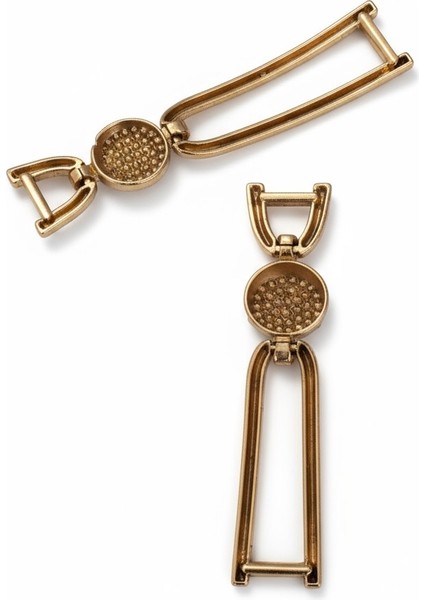 Metal Taşlı Toka – Parlak Şık Aksesuar 6.5x1.5 cm (Ayakkabı, Çanta, Sandalet ve Dekoratif Kullanım) ( 1 Çift) modelleri