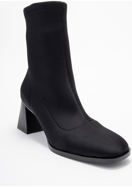 Plesa Siyah Scuba Kadın Kalın Topuklu Bot modelleri