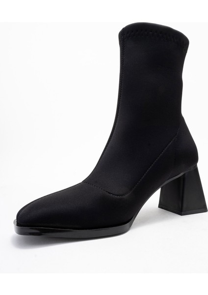 Plesa Siyah Scuba Kadın Kalın Topuklu Bot fırsatları