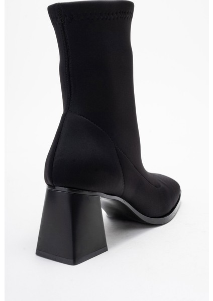 Plesa Siyah Scuba Kadın Kalın Topuklu Bot indirimleri