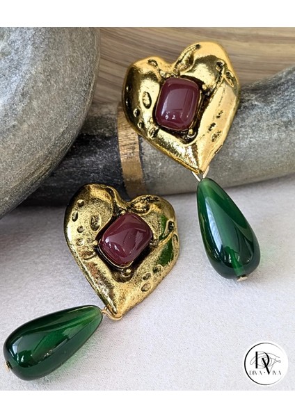 - Muse Earrings – Trend Kalp Küpe (KOD-367)