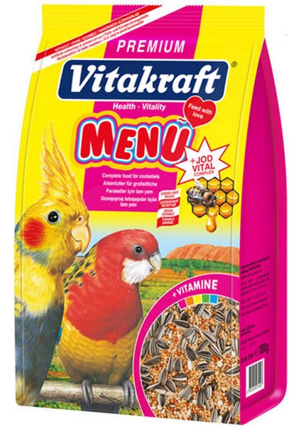 Techmrt Vitakraft Menu Paraket Yemi 1000 gr x 1 Adet