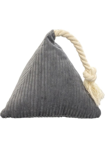 Techmrt Pet Comfort Ipli Prizma Köpek Oyuncağı Gri 17X30CM