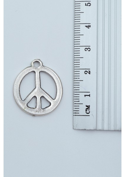 Minimal Barış Sembolü Gümüş Kaplama Deri İp Kolye modelleri