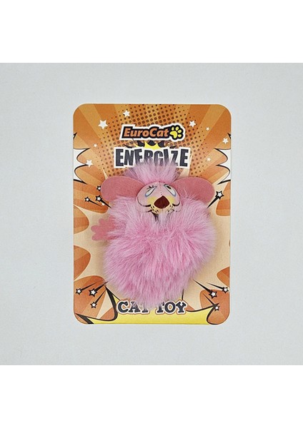 Techmrt Eurocat Kedi Oyuncağı Pembe Tüylü Fare