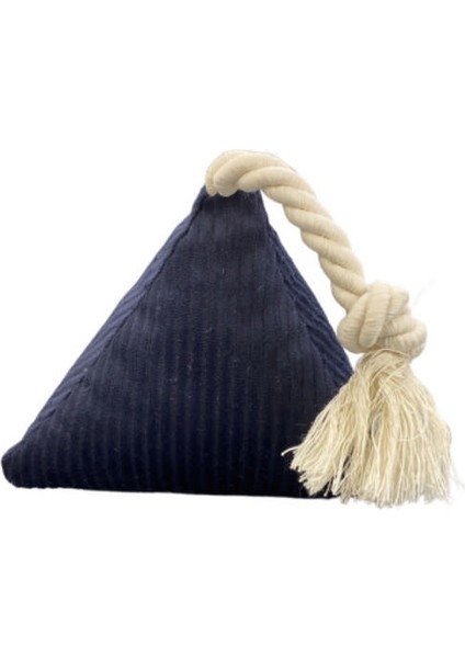 Techmrt Pet Comfort Ipli Prizma Köpek Oyuncağı Lacivert 12X25CM