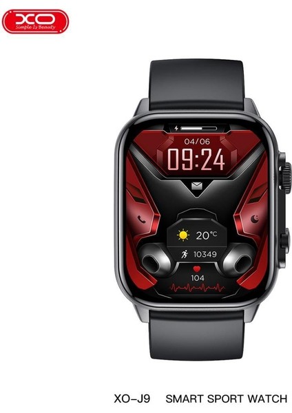 J9 1.95'' Hd Amoled Ekran IP68 Suya Dayanıklı Android iPhone Uyumlu Akıllı Saat