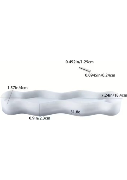 Dalgalı Modern Stil Tütsülük Silikon Kalıbı indirimleri