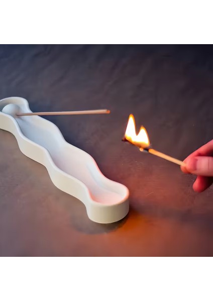 Dalgalı Modern Stil Tütsülük Silikon Kalıbı