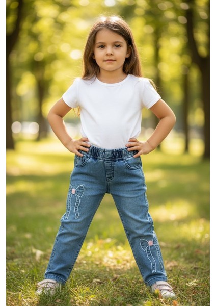 Kız Çocuk Pantolon Denim Jeans