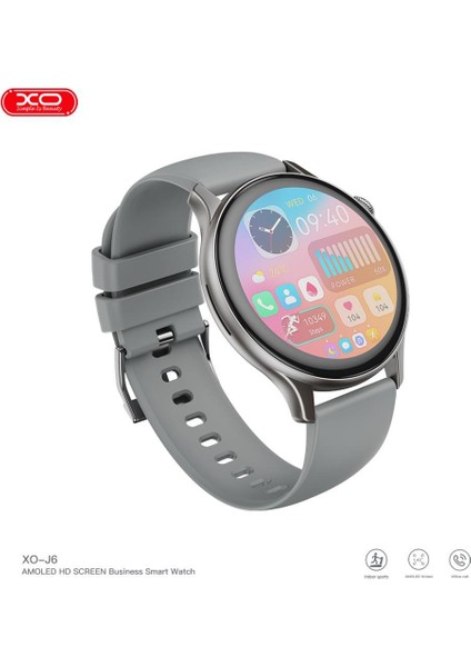 J6 Yuvarlak Slim Kasa IP68 Sertifikalı Suya Dayanıklı Android iPhone Uyumlu Akıllı Saat fiyatları