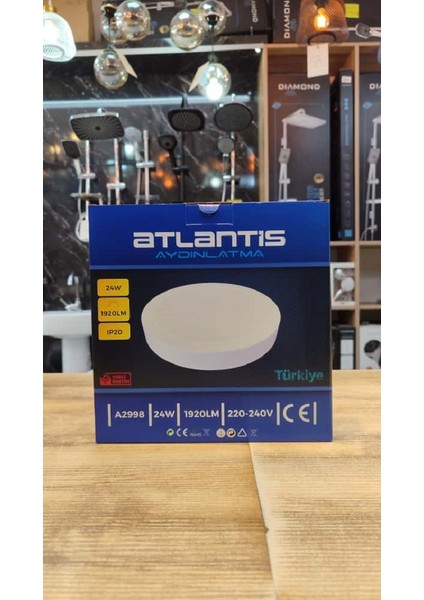 24 Watt Oval Beyaz Kasa Beyaz Işık Sıva Üstü LED Panel 6500K fırsatları