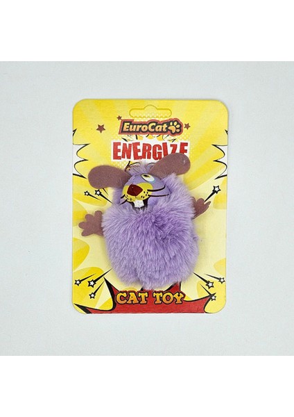 Techmrt Eurocat Kedi Oyuncağı Mor Tüylü Fare