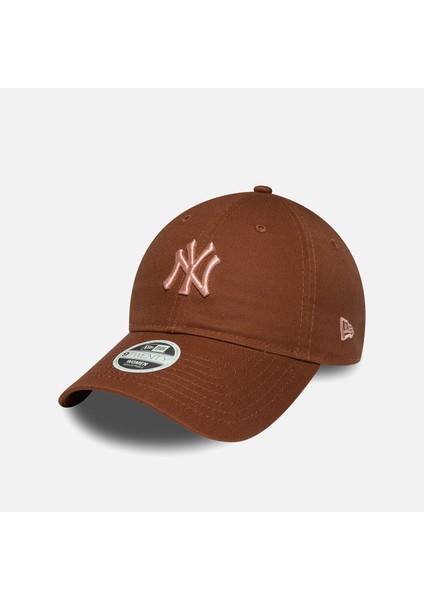 New York Yankees Mlb League Essential Midi 9twenty Kadın Kahverengi Şapka - 60691098