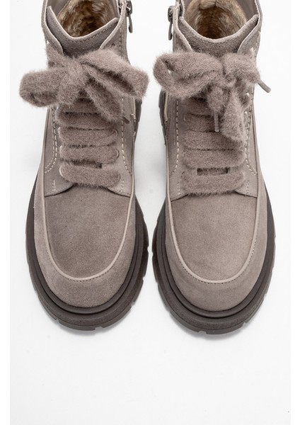 Mına Vizon Süet Hakiki Deri Kadın Postal Bot fiyatları