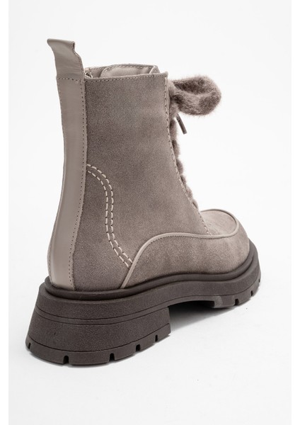 Mına Vizon Süet Hakiki Deri Kadın Postal Bot indirimleri