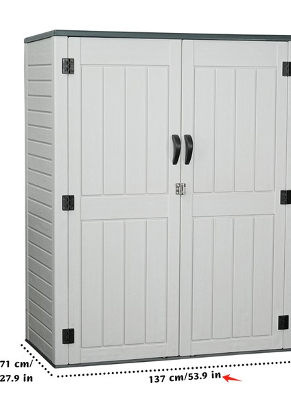 Metal Raflı Bahçe Depolama Dolabı fiyatları