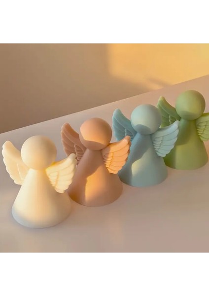 Yılbaşı Perisi Kanatlı Melek Silikon Mum Kalıb modelleri