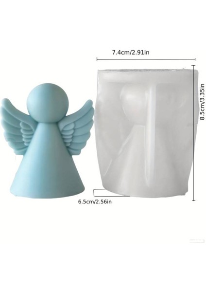 Yılbaşı Perisi Kanatlı Melek Silikon Mum Kalıb