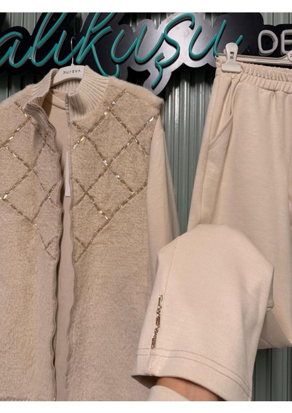 Angora Yelek Modal Tunık Pantolon Takım modelleri