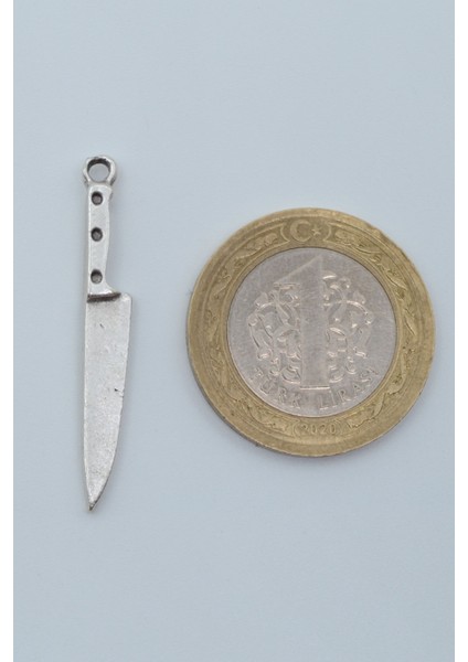 Bıçak - Gastronomi Gümüş Kaplama Deri Ip Kolye fırsatları