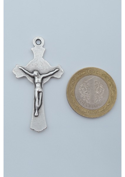 Hz. Isa Haç Gümüş Kaplama Deri Ip Kolye fırsatları