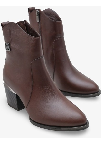 Veronika Inna Kadın Hakiki Deri Topuklu Bot fiyatları