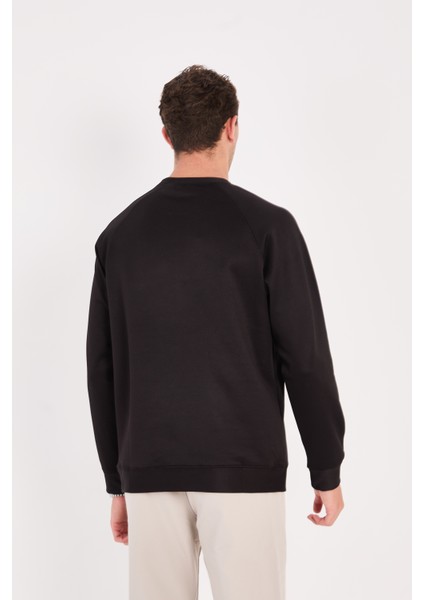 Rahat Kesim Dokulu Ottoman Kumaş Baskılı Erkek Sweatshirt -R2601 fırsatları