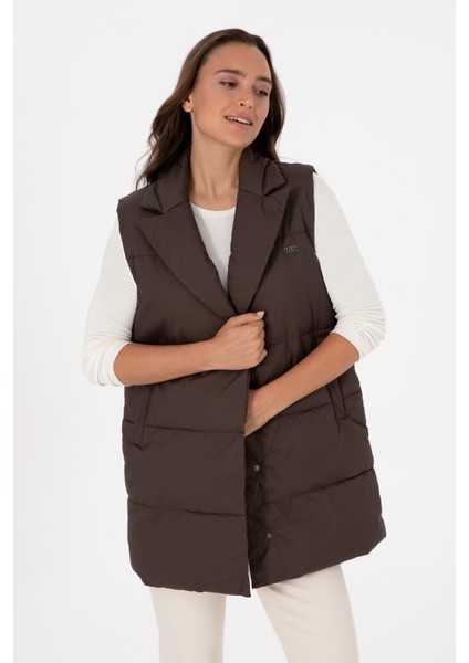 Kadın Koyu Kahverengi Yelek (Dokuma) 50308605-VR084 modelleri
