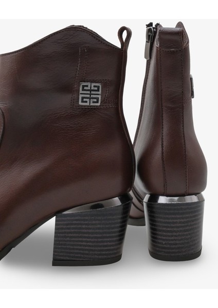 Veronika Inna Kadın Hakiki Deri Topuklu Bot modelleri