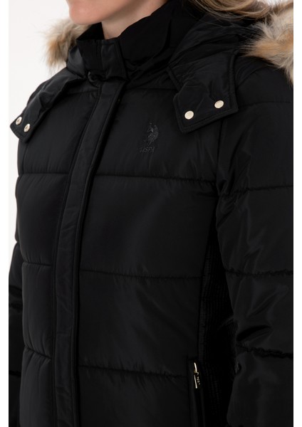 Kadın Siyah Kaban 50308001-VR046