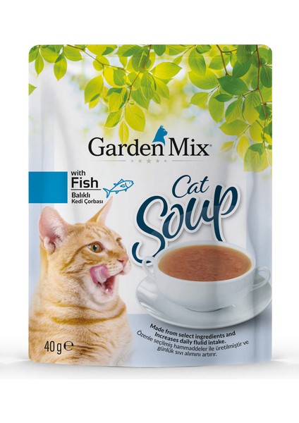 Techmrt Gardenmix Ton Balikli Kedi Çorbasi 40 gr x 6 Adet