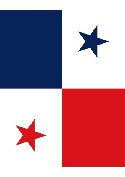 Panama Bayrağı Dijital Baskı Poster (Çerçevesiz)