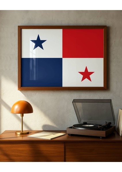 Panama Bayrağı Dijital Baskı Poster (Çerçevesiz) fırsatları
