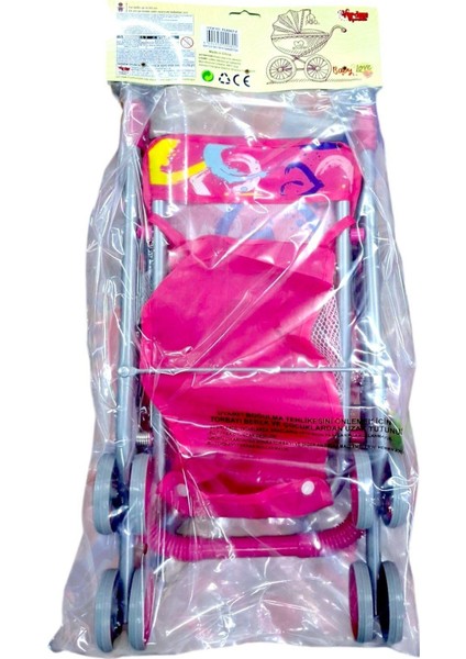 Seçtim Aldım Bebek Arabası Gölgelikli Metal Katlanabilir Puset Pembe Kalpli 4 Teker 3 fiyatları