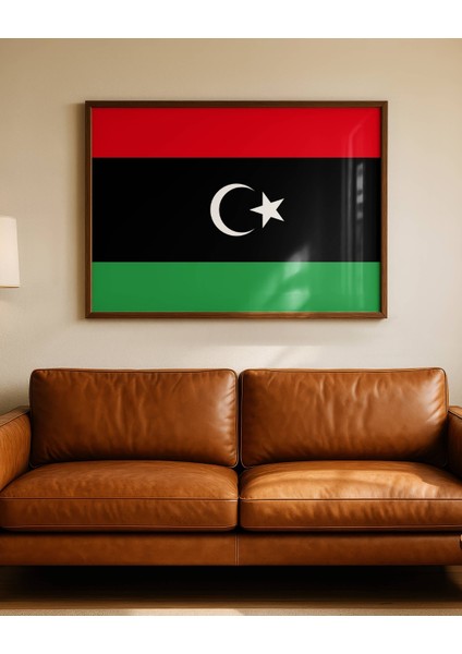 Libya Bayrağı Dijital Baskı Poster (Çerçevesiz) indirimleri
