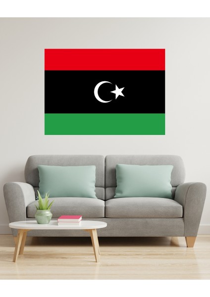 Libya Bayrağı Dijital Baskı Poster (Çerçevesiz)