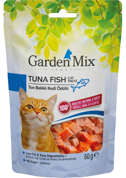 Techmrt Garden Mıx Ton Balıklı Kedi Ödülü 60 gr